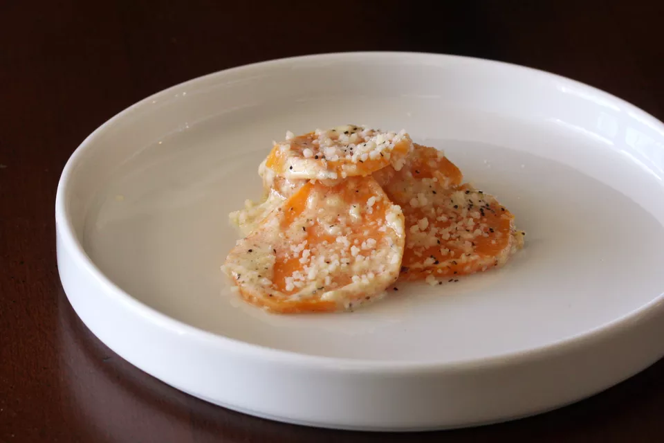 Savory Sweet Potato Gratin