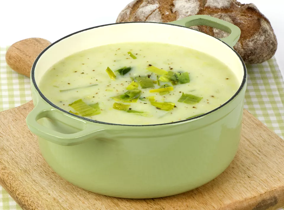 Slow Cooker Potato Leek Soup